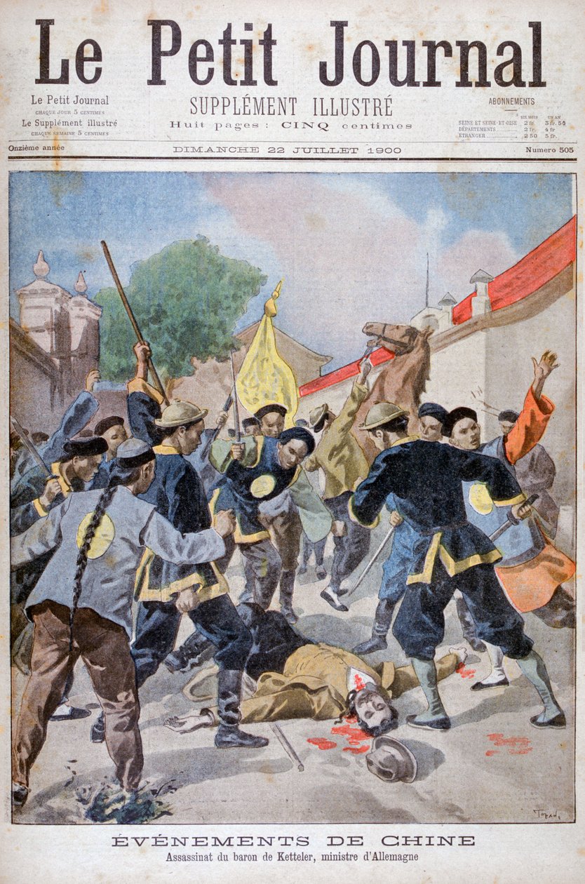 Drapet på baron Ketteler, tysk minister, Kina, 1900 av Oswaldo Tofani