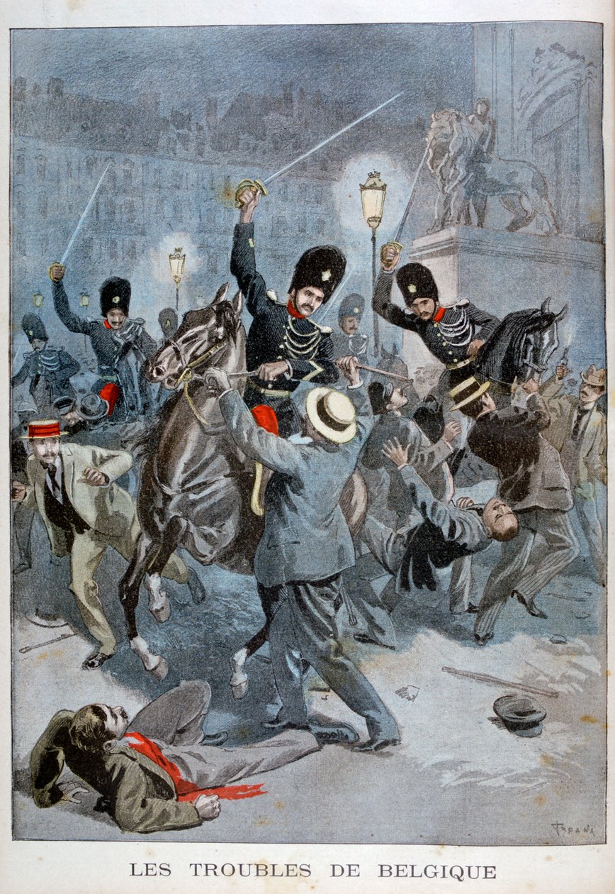 Problemer i Belgia, 1899 av Oswaldo Tofani