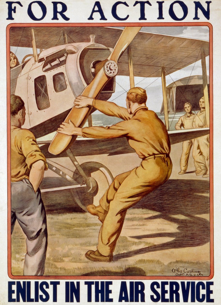 Til aksjon, verve seg til lufttjenesten, 1917-20 av Otho Cushing