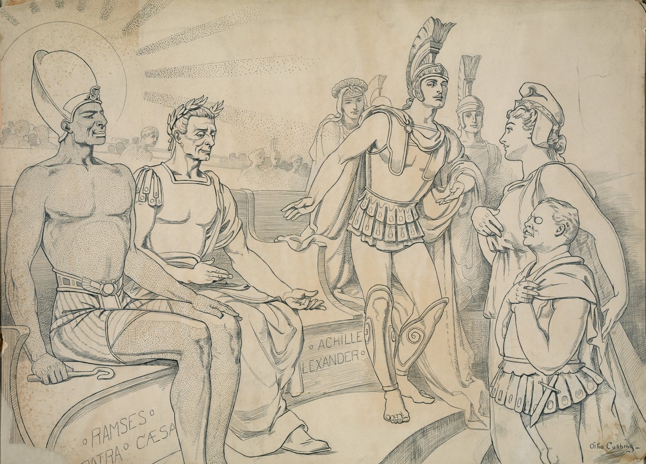Pallas Columbia ber ham om en plass i historien, 1907 av Otho Cushing