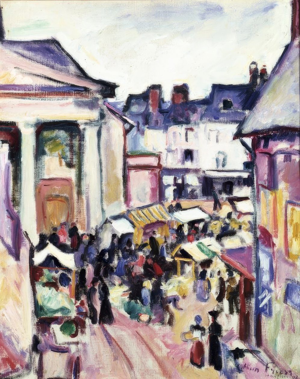 Søndag i Honfleur av Othon Friesz