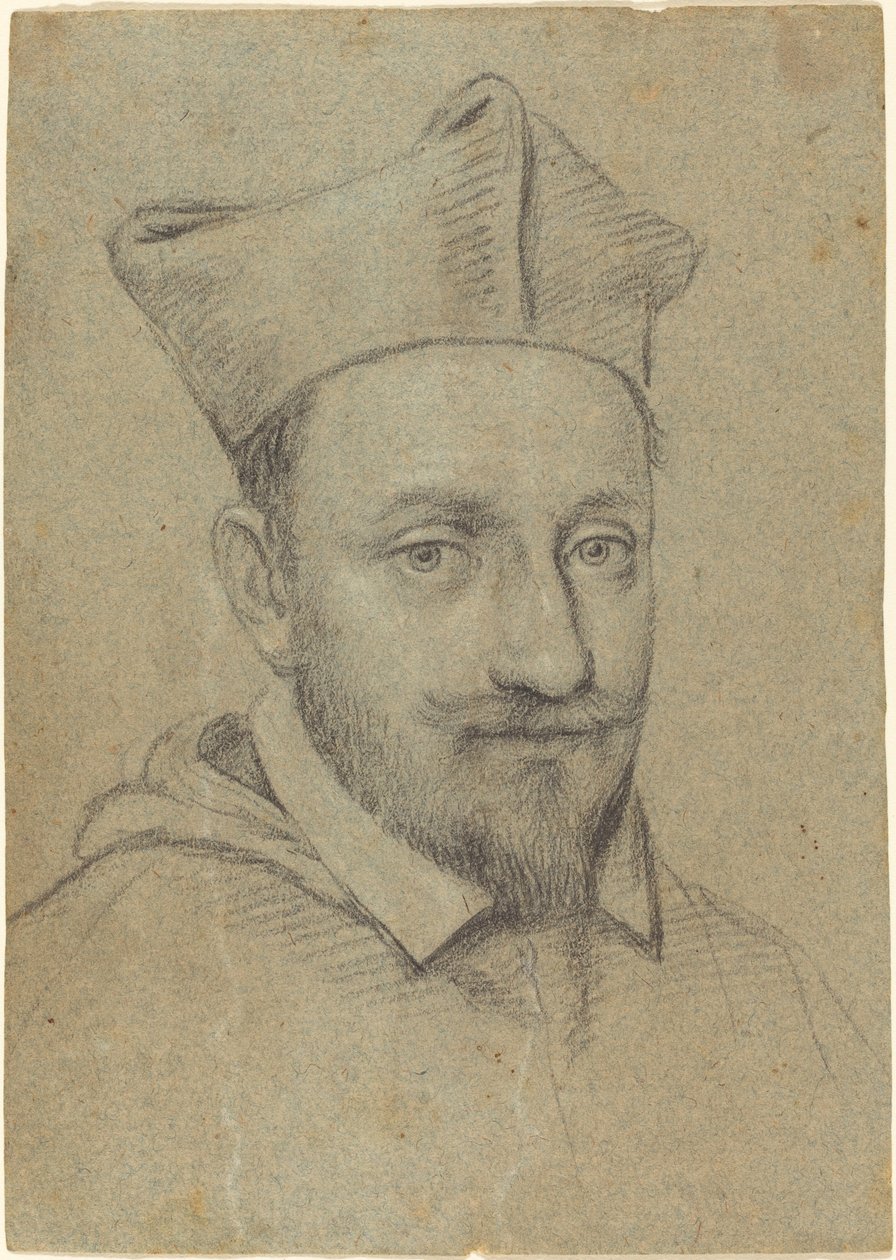Portrett av en kardinal (Alessandro Peretti Montalto?) av Ottavio Leoni