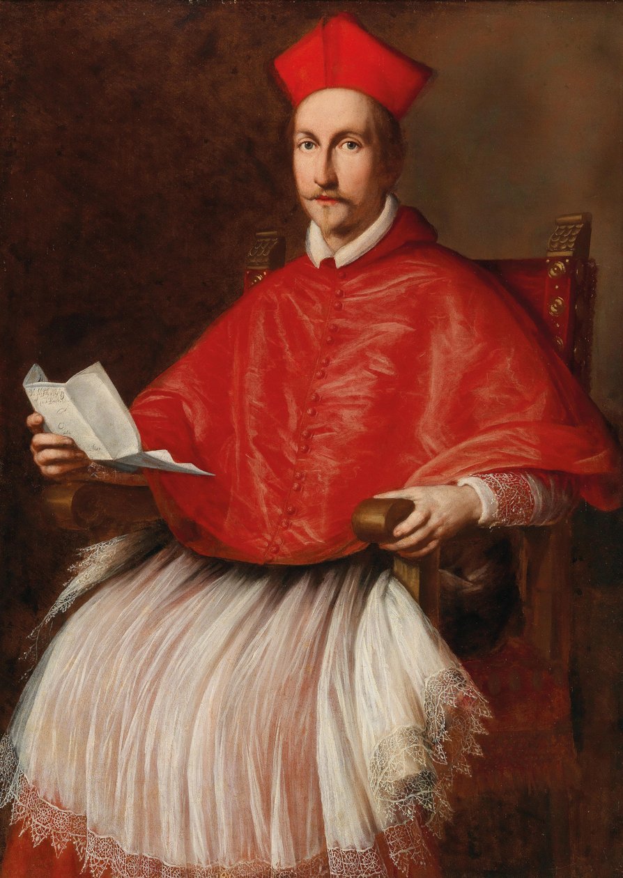 Portrett av kardinal Francesco Barberini 1597-1679, ca 1624. av Ottavio Maria Leoni