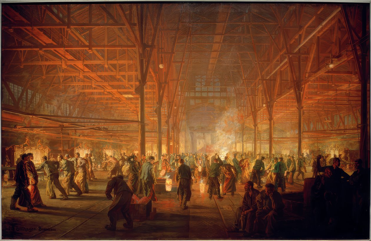 Digel (stål) støpt (Krupp) av Otto Bollhagen