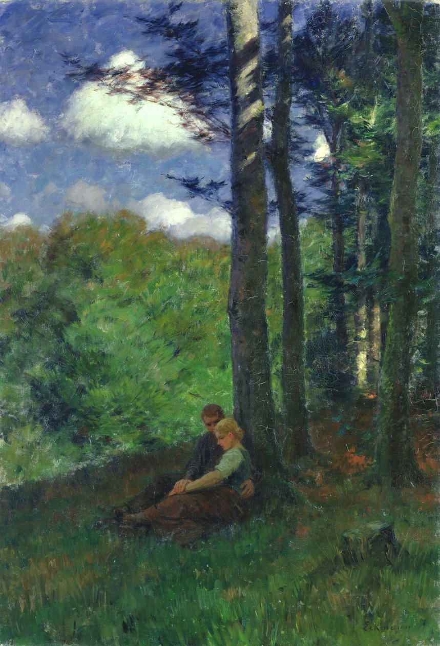 Ung kjærlighet, 1898 av Otto Eckmann