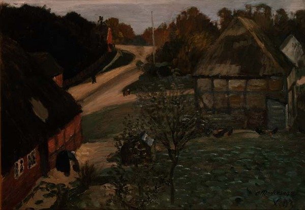 Landsbyen Worpswede av Otto Modersohn