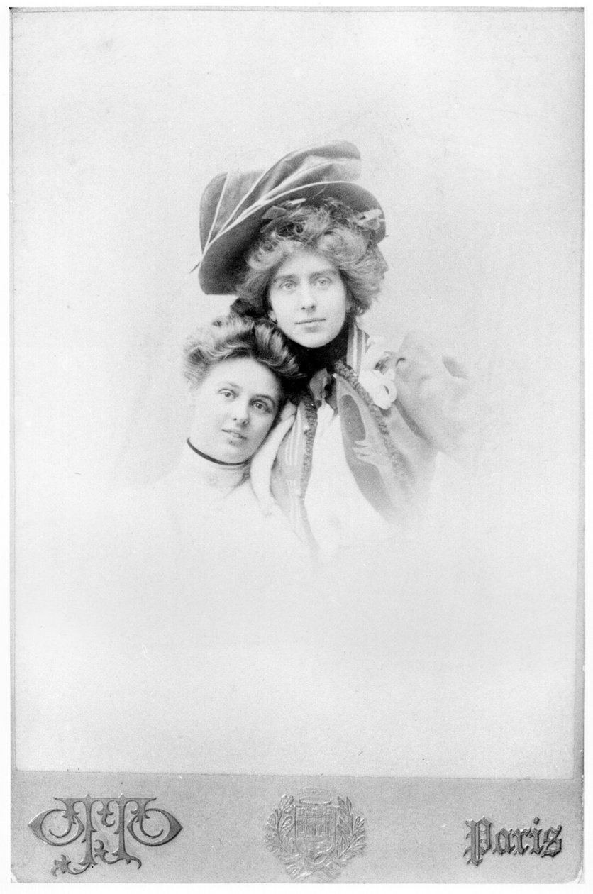 Nathalie Clifford Barney (1876-1972) og Renee Vivien (1877-1909) sent på 1800-tallet av Otto Studio