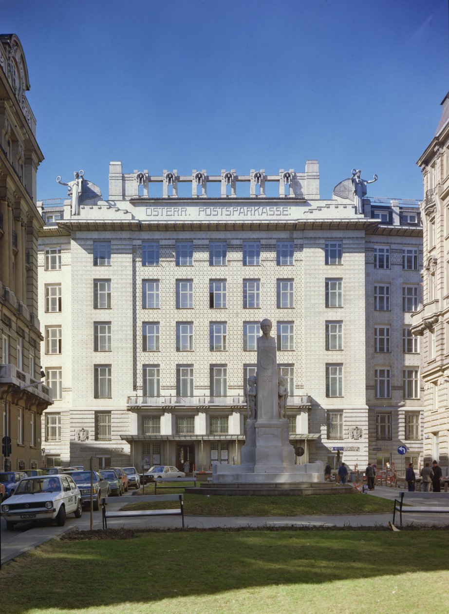 Postkontorets sparebank, 1904-06 av Otto Wagner
