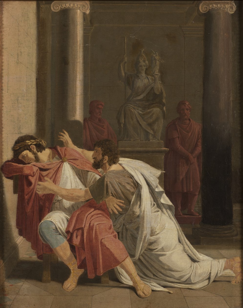 Burrhus, Neros-lærer, bøyde seg foran sin suverene Herre, 1816 av Otto Wallgren