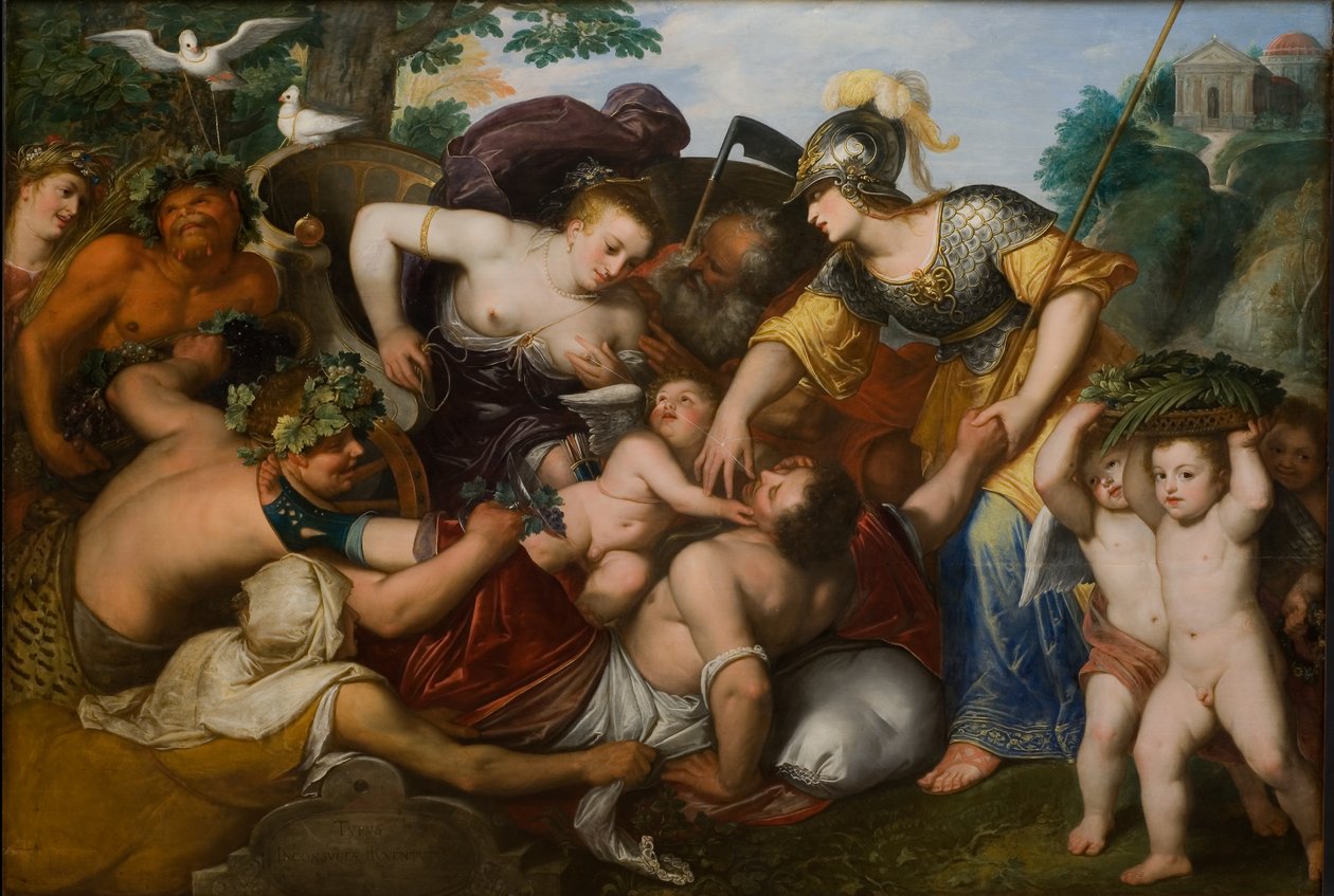 Allegory of the Temptations of Youth, 1648 av Otto van Veen