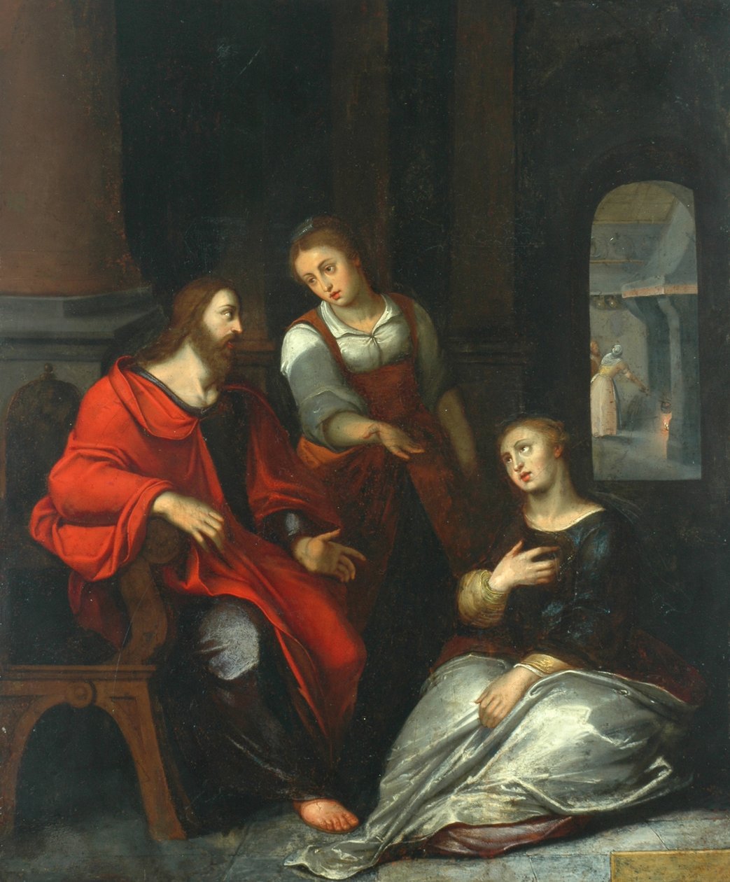 Kristus i huset til Maria og Martha, 1556 av Otto van Veen
