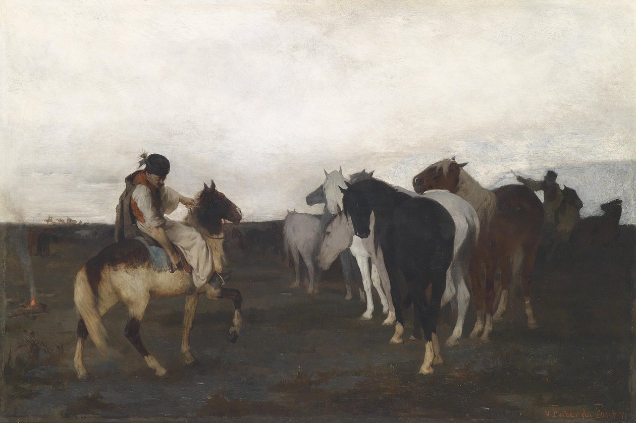 Puss-hester av Otto von Faber du Faur
