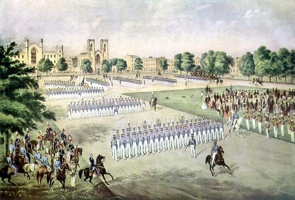 Gjennomgang av det 7. regiment, Washington Square, New York av Otto (after) Botticher
