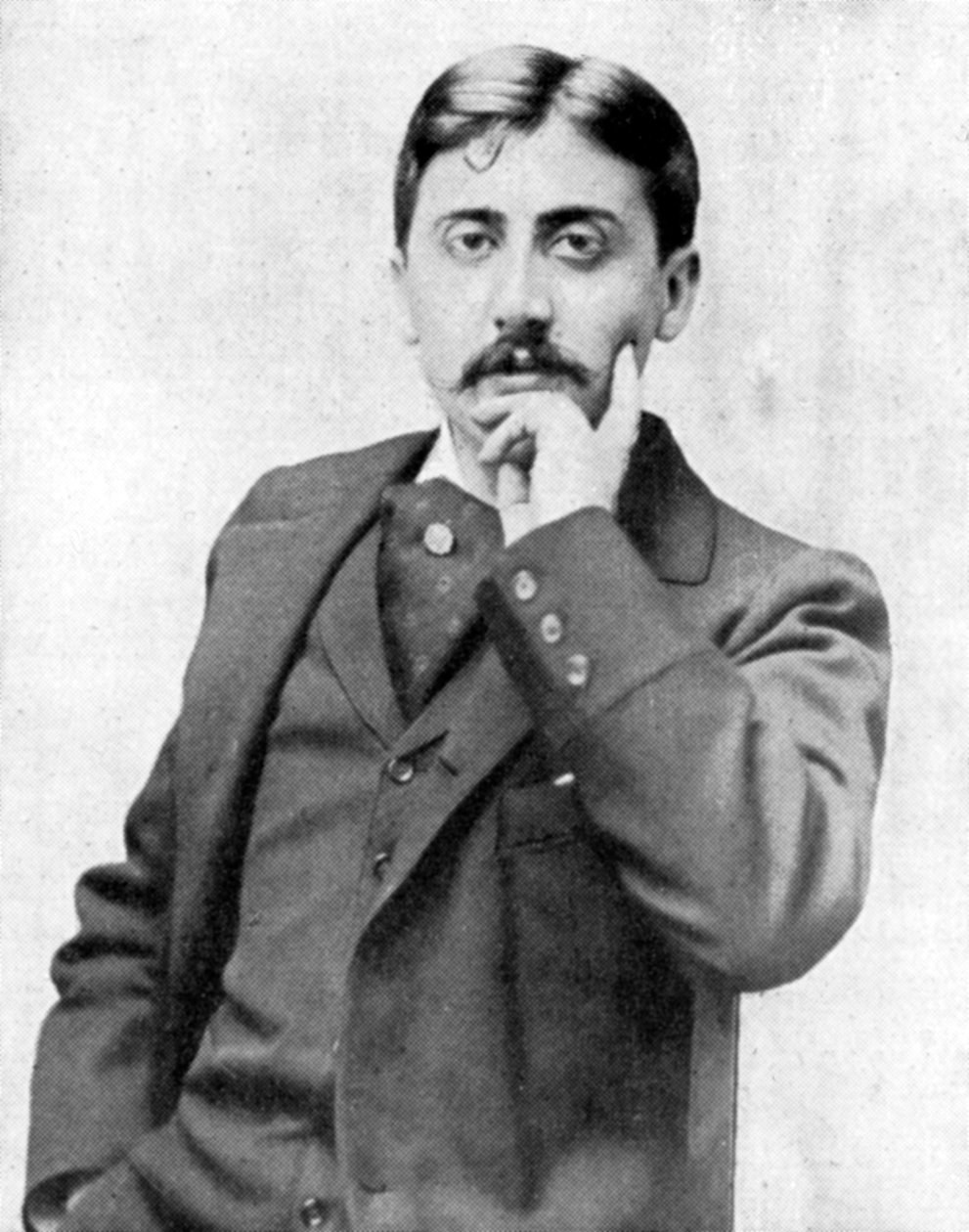 Marcel Proust , fransk intellektuell, romanforfatter, essayist og kritiker, sent på 1800- og begynnelsen av 1900-tallet. av Otto