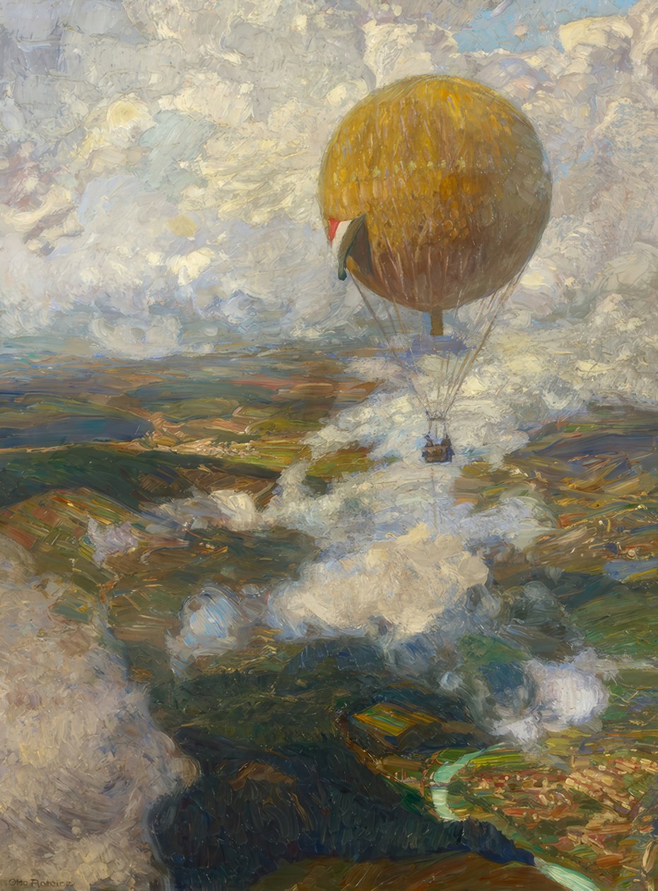 I en fanget ballong over Vogesene av Otto Antoine