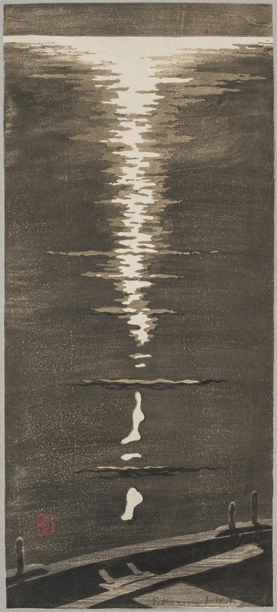 Måneskinn på havet av Otto Eckmann