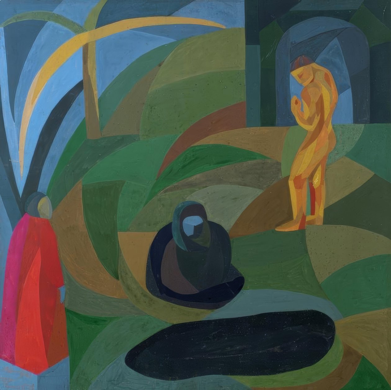 Komposisjon med tre figurer av Otto Freundlich