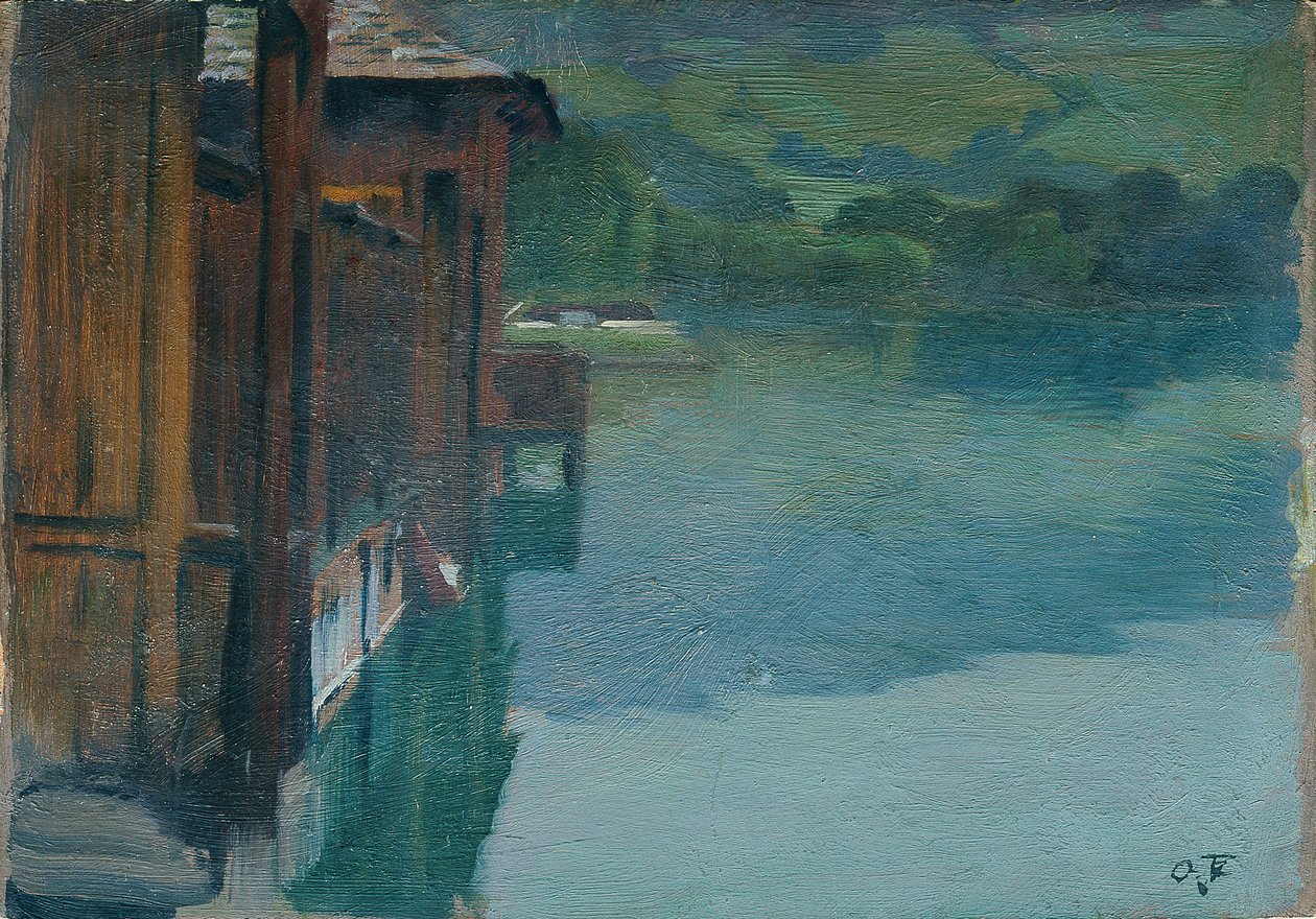 Badehus i Gmunden av Otto Friedrich