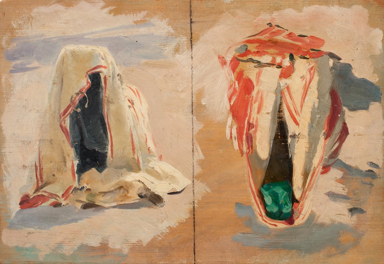 Draperistudier fra Tunis av Otto Friedrich