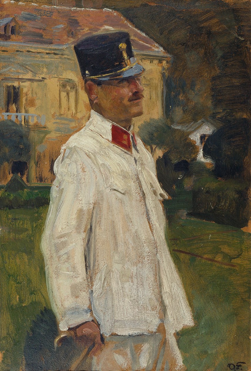 Heinrich (?) Gallia i offisersuniform av Otto Friedrich