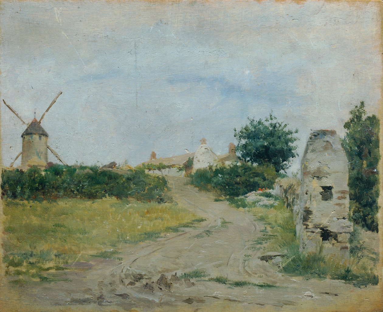 Landskap med vindmølle av Otto Friedrich