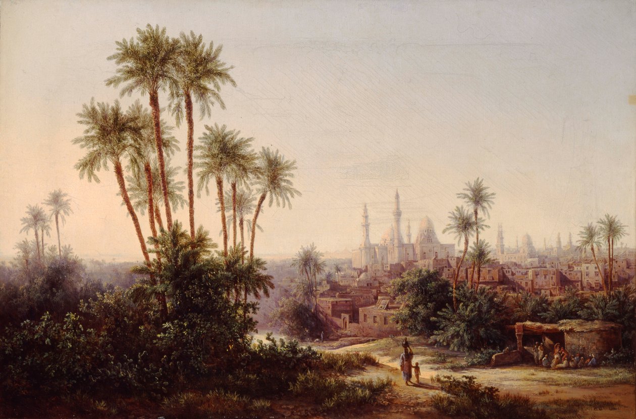 Utsikt over Kairo, 1867. av Otto Georgi