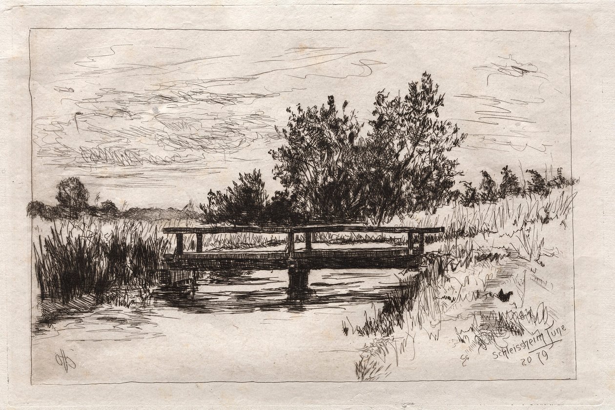 Bridge, Schleissheim, 1879. av Otto H. Bacher