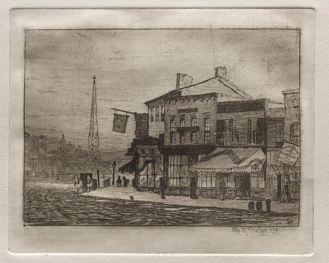 Eagle Street og Woodland Avenue, 1878. av Otto H. Bacher