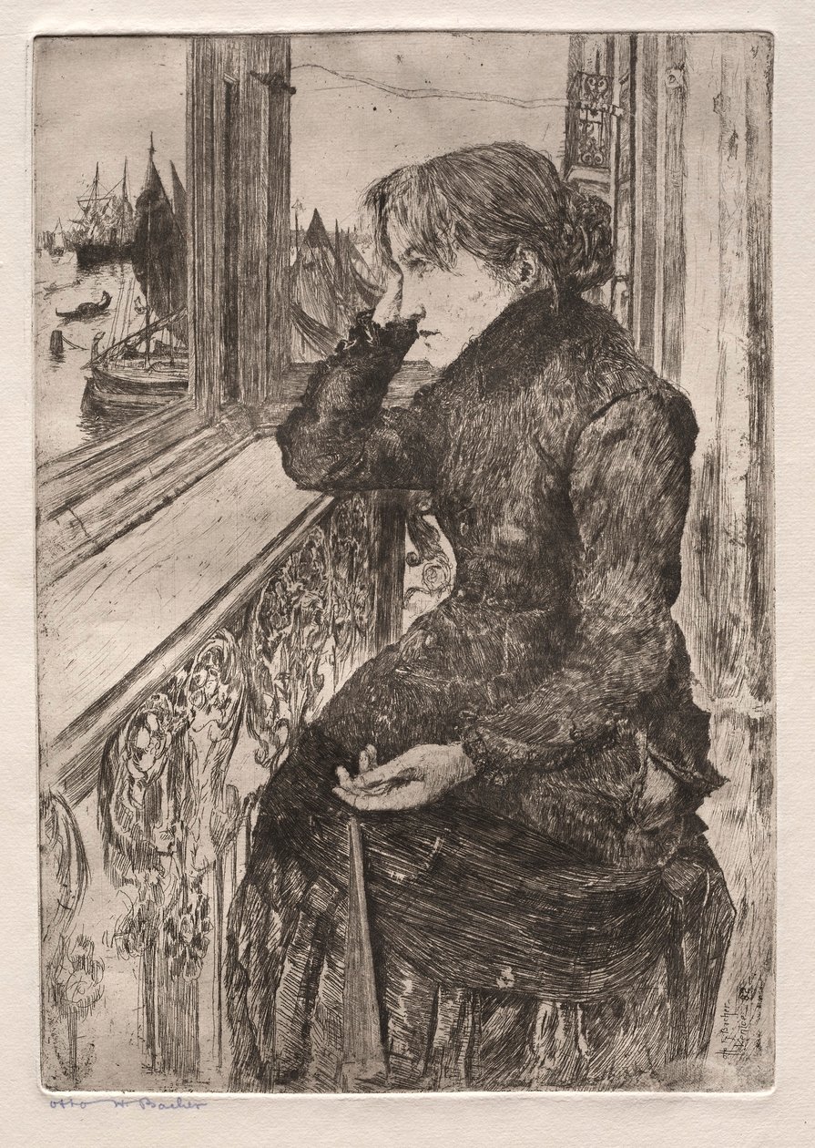 Etchings of Venice: Beautiful View, 1882. av Otto H. Bacher