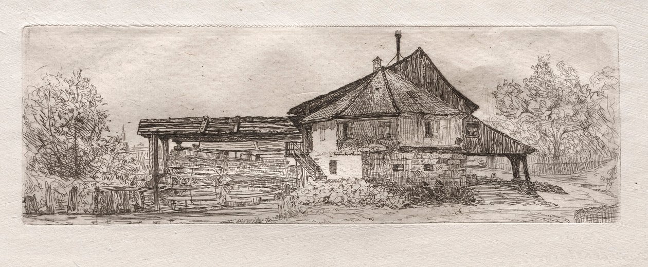 Old Mill på Donau, 1879. av Otto H. Bacher