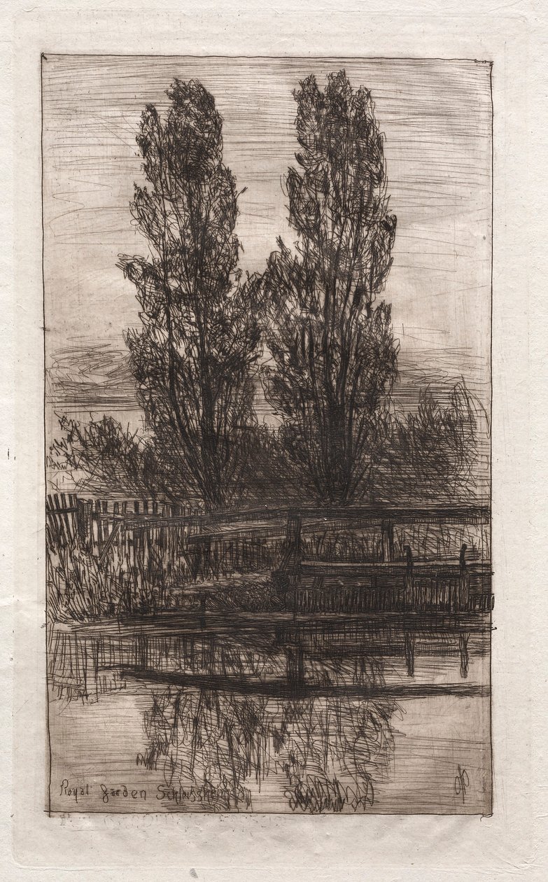 Popler, Royal Garden, Schleissheim, 1879. av Otto H. Bacher