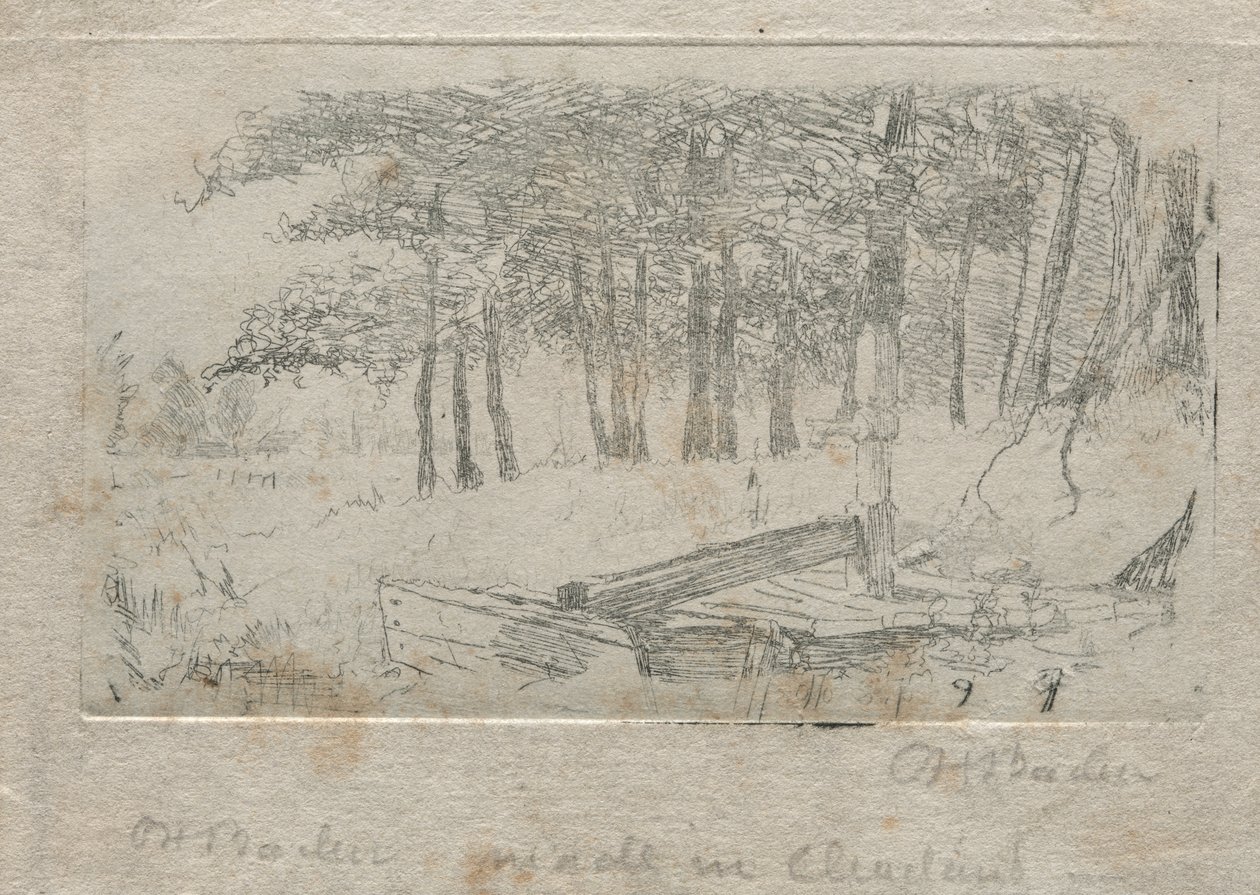 Skisse fra naturen, 1879. av Otto H. Bacher