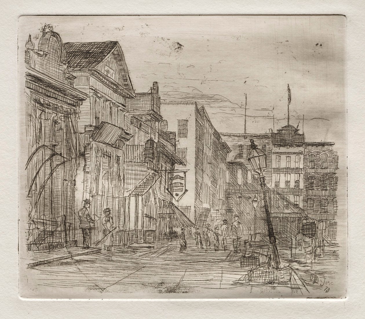 Southwest Corner, Public Square, Cleveland, 1878. av Otto H. Bacher
