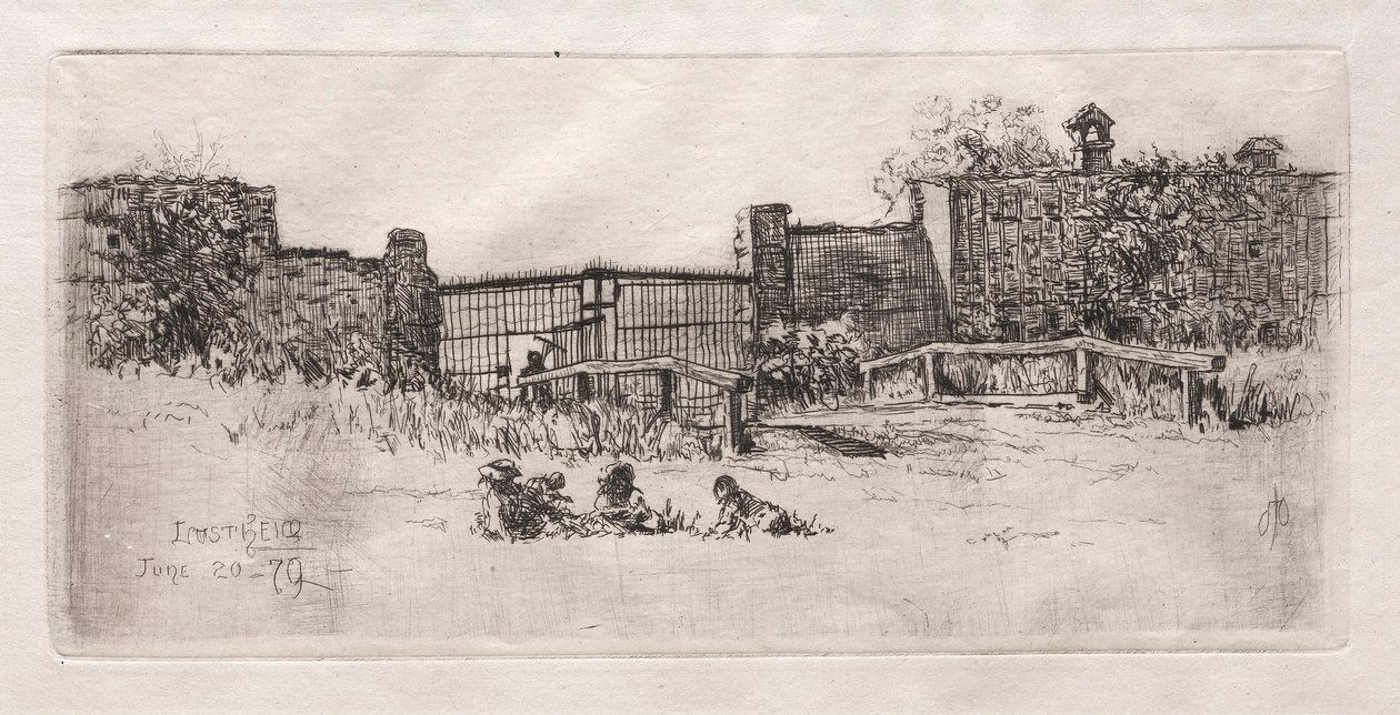 Porten, Lustheim, 1879. av Otto H. Bacher