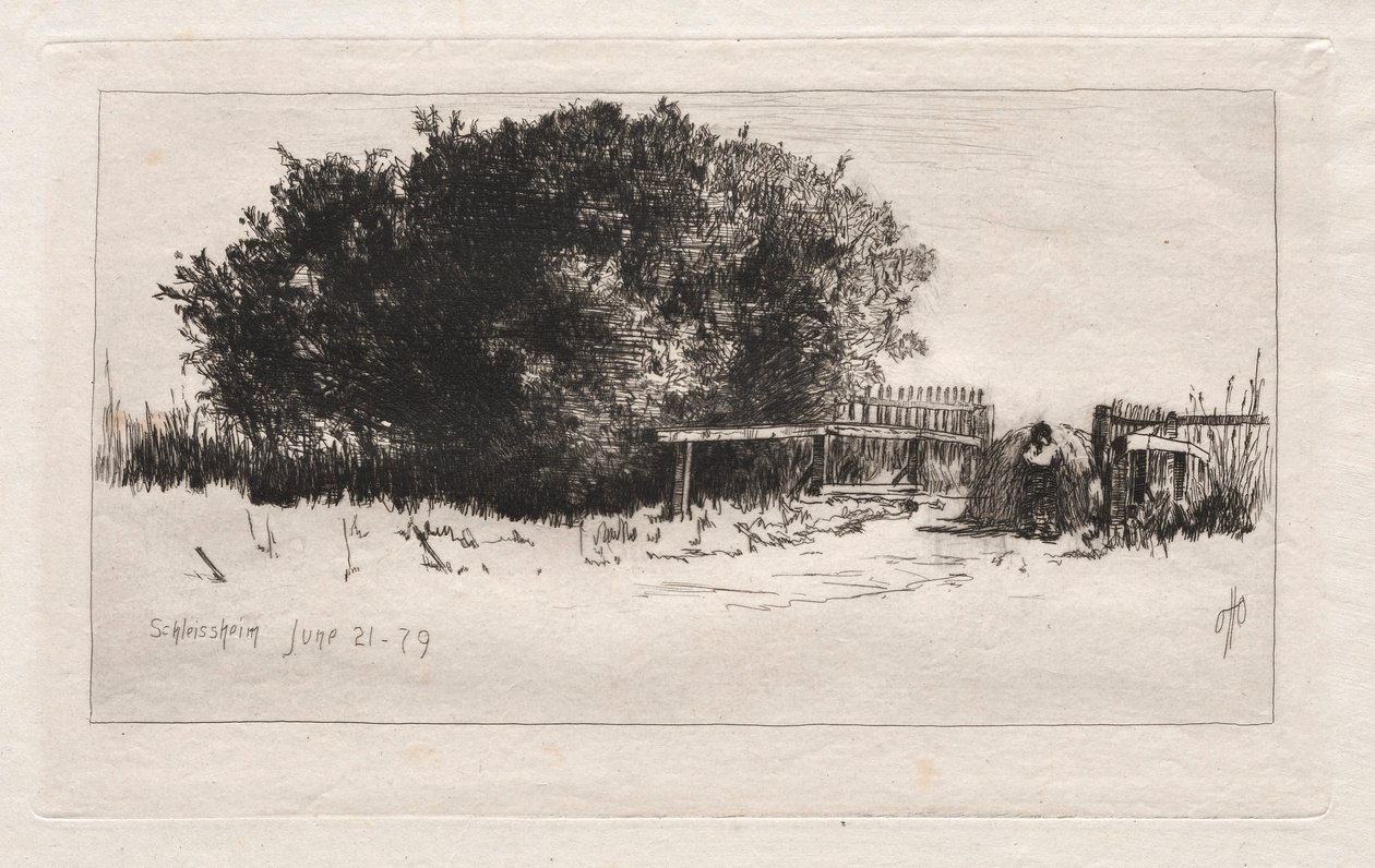 Porten, Schleissheim, 1879. av Otto H. Bacher