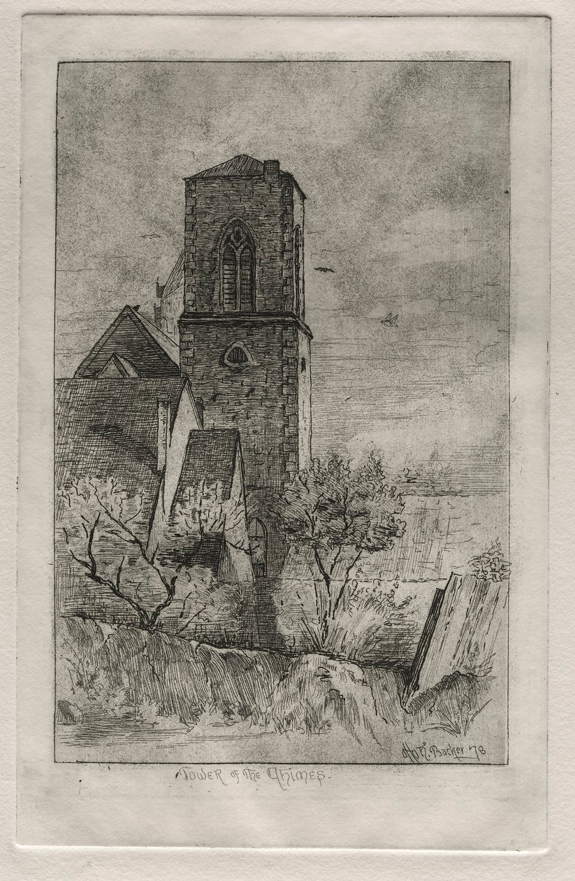 Tower of the Chimes, 1878. av Otto H. Bacher