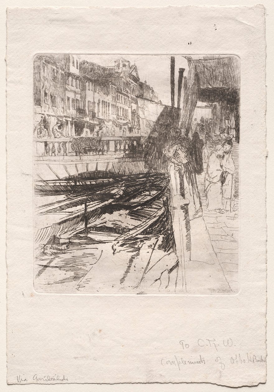 Via Garibaldi, slutten av 1800-begynnelsen av 1900-tallet. av Otto H. Bacher