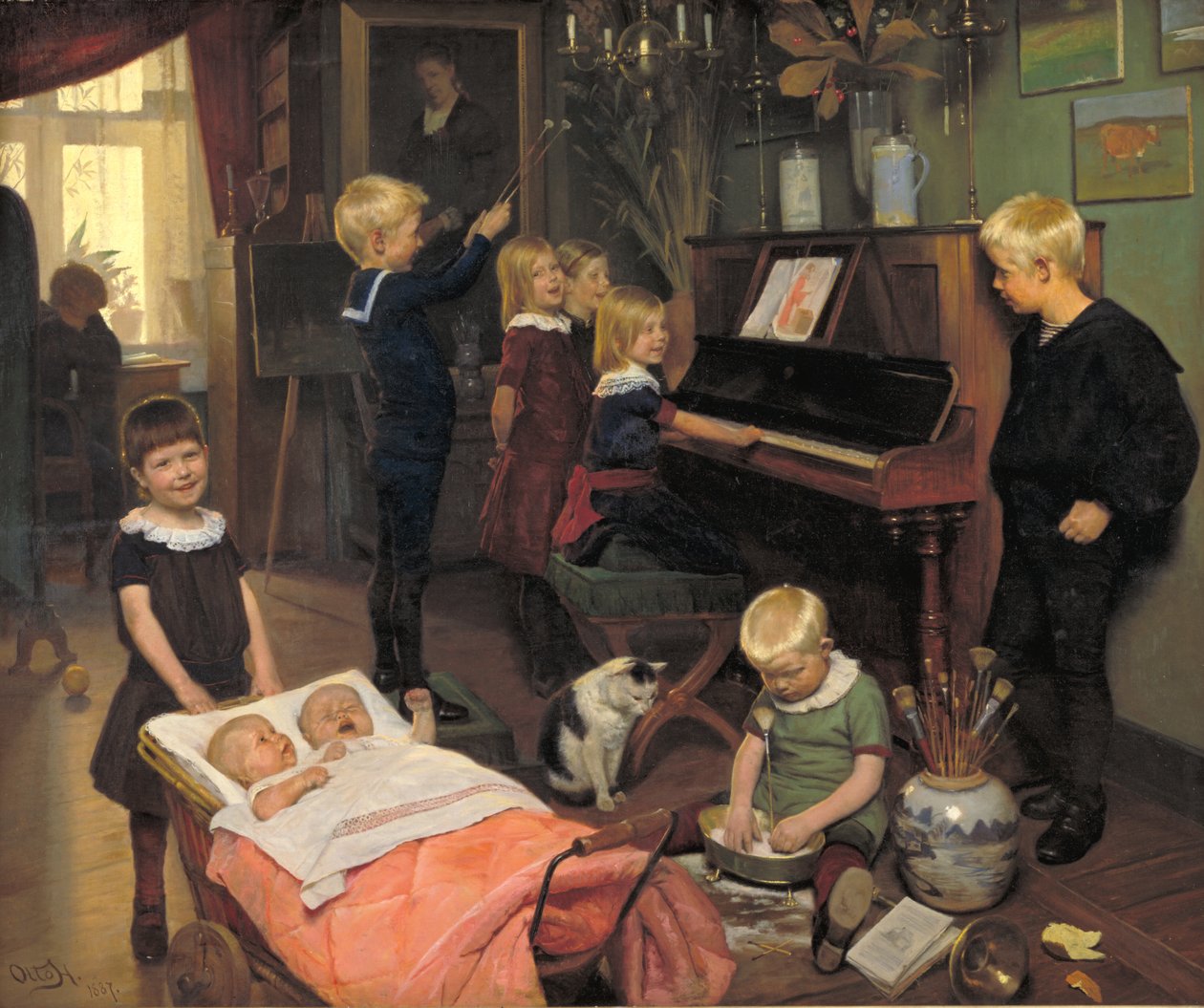 En konsert: Kunstnerens barn og deres lekekamerater av Otto Haslund