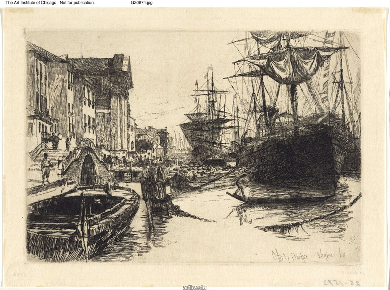 Fondamenta delle Zattere av Otto Henry Bacher