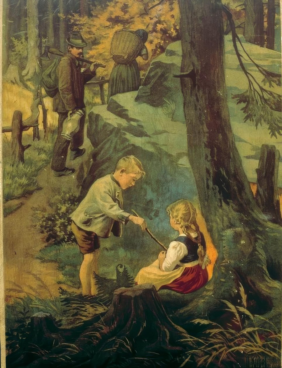 Hans og Grete av Otto Kubel