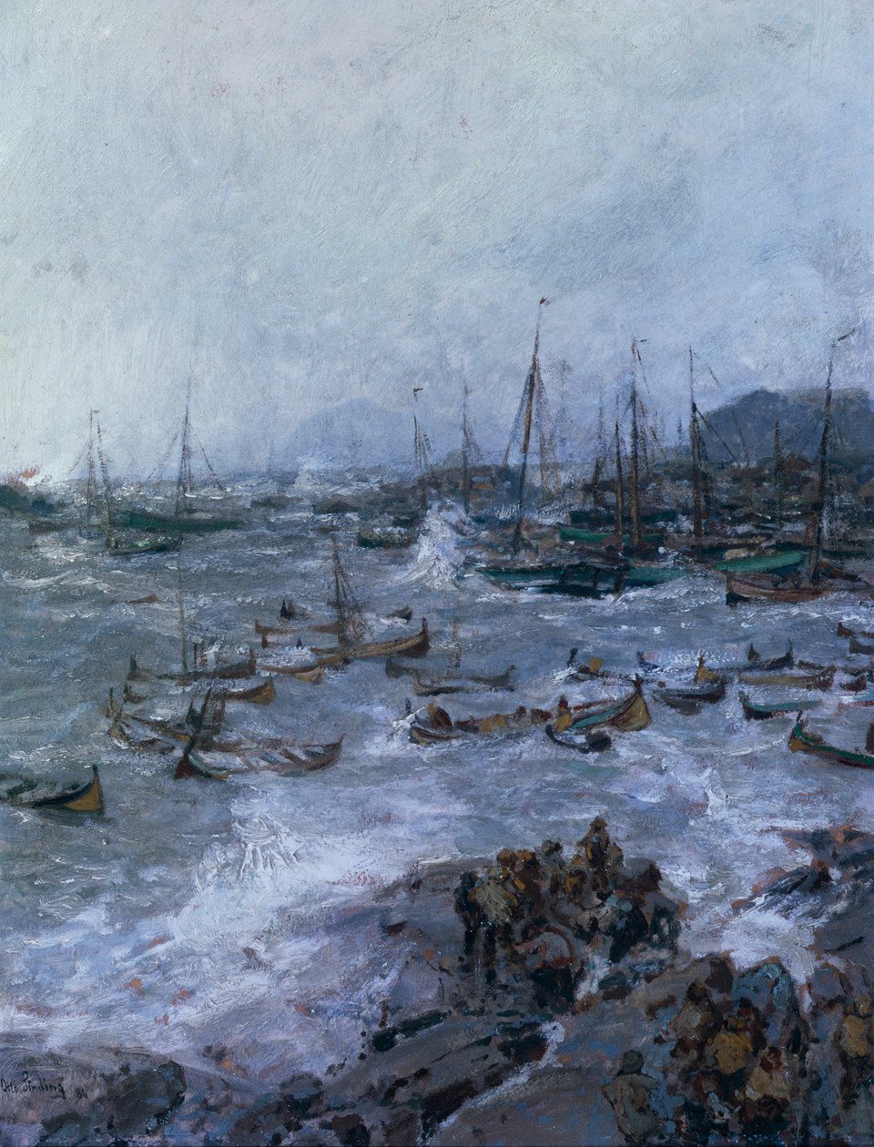 En stormfull dag i Lofoten av Otto Ludvig Sinding