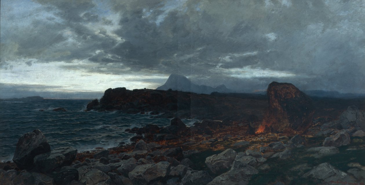 Høstkveld på kysten, Kinn av Otto Ludvig Sinding