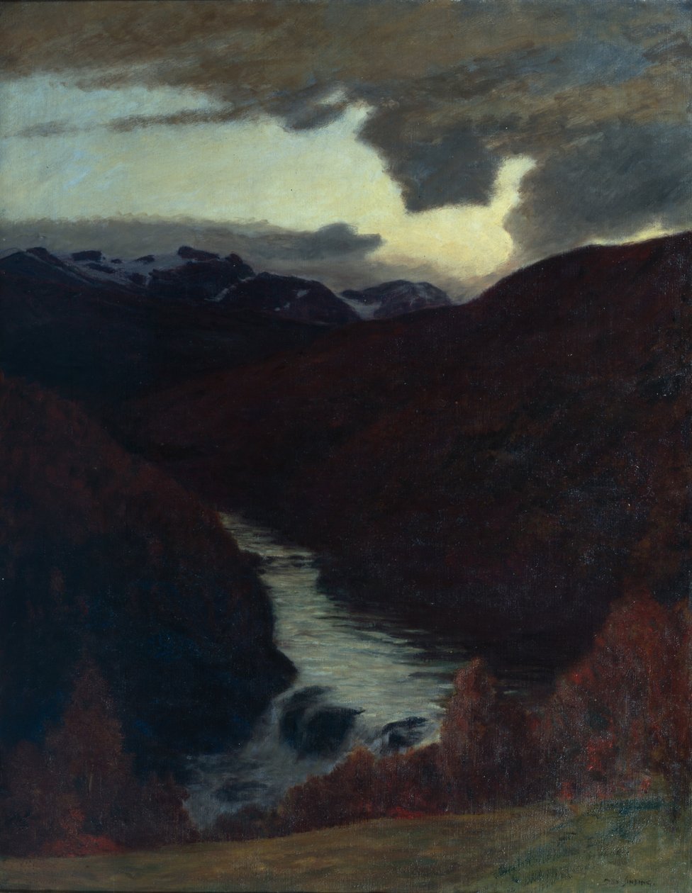 Høst i fjellene, ca. 1890 (olje på lerret) av Otto Ludvig Sinding