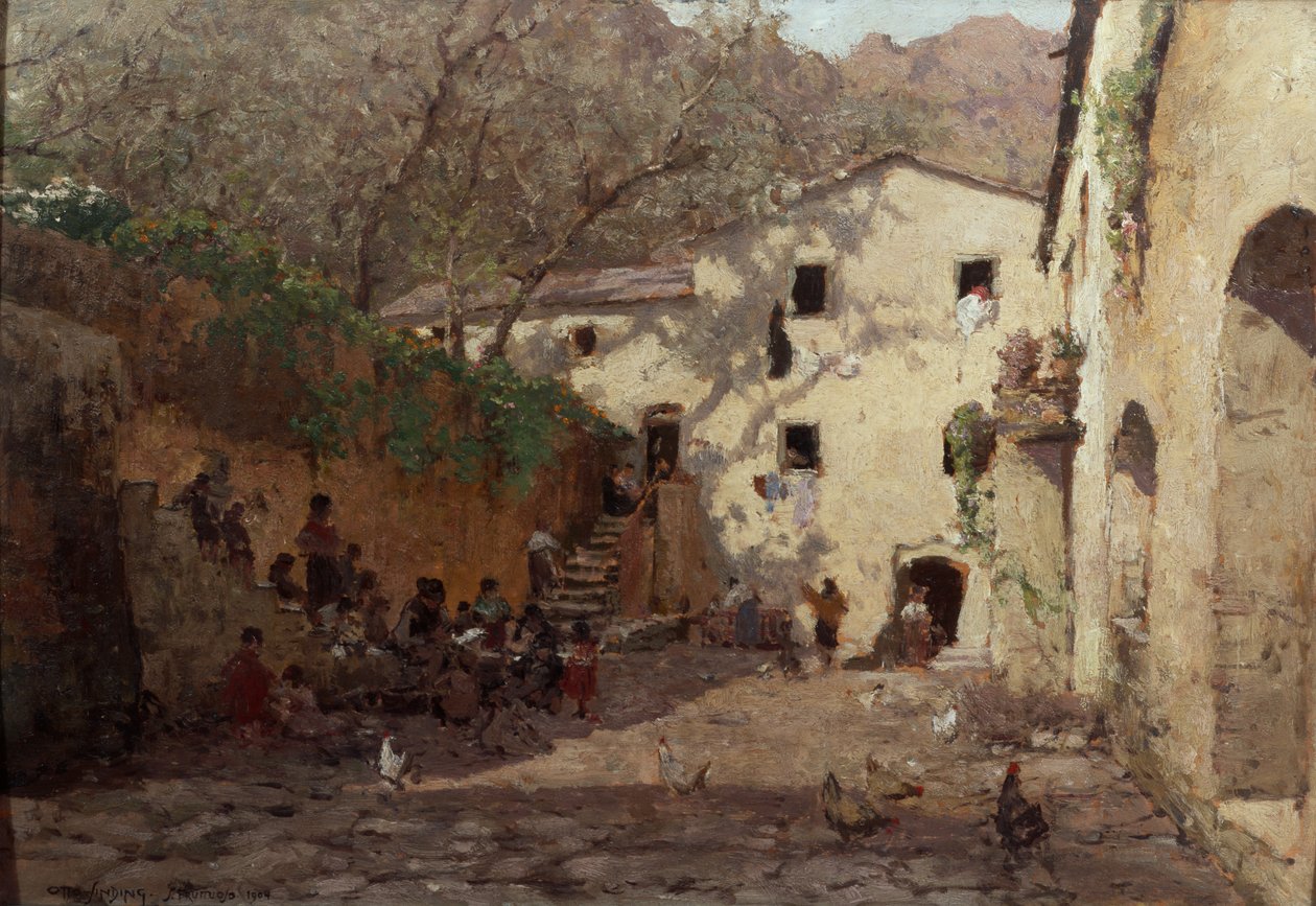 Hverdagsliv, Italia av Otto Ludvig Sinding