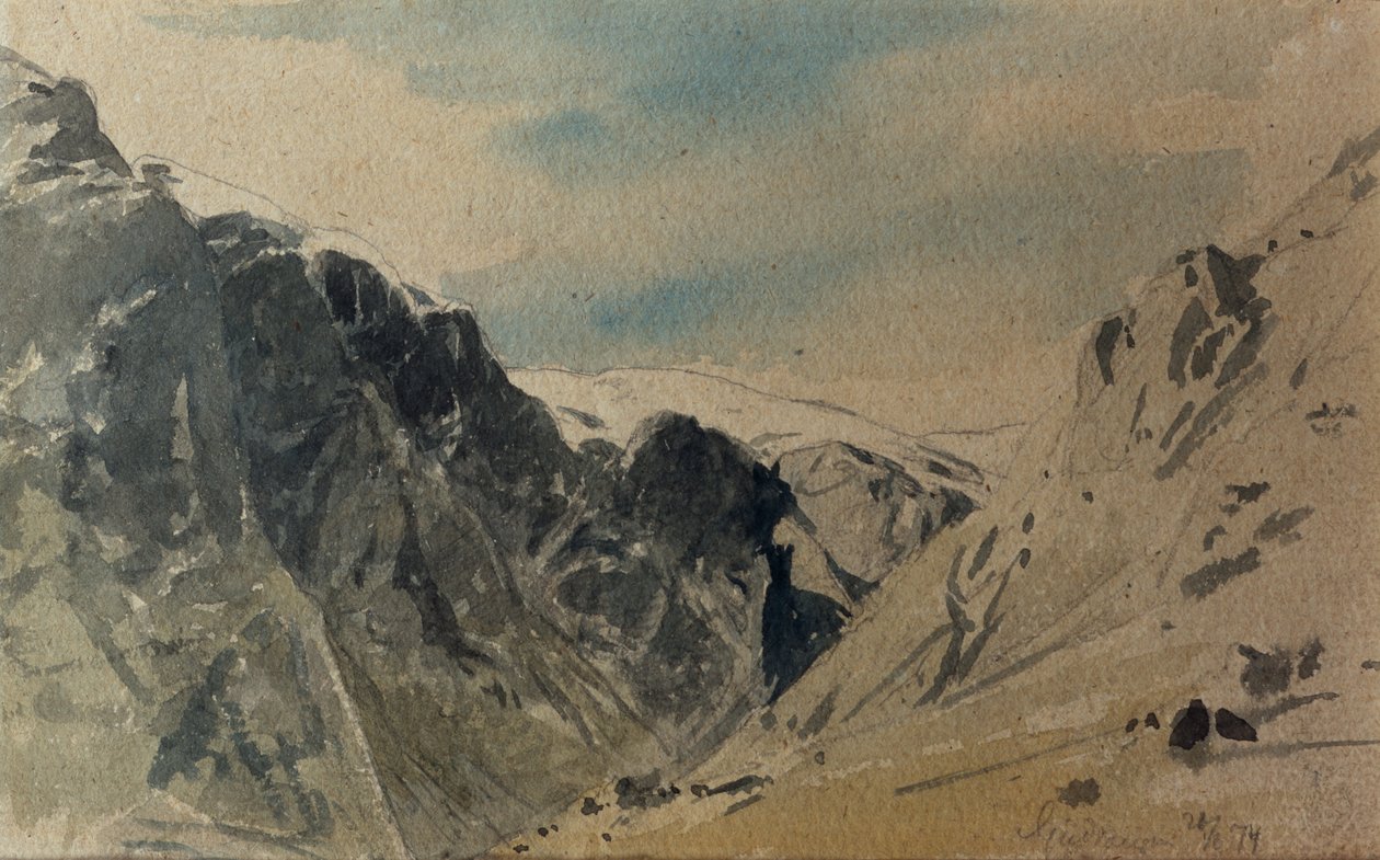 Fjellskisser av Otto Ludvig Sinding