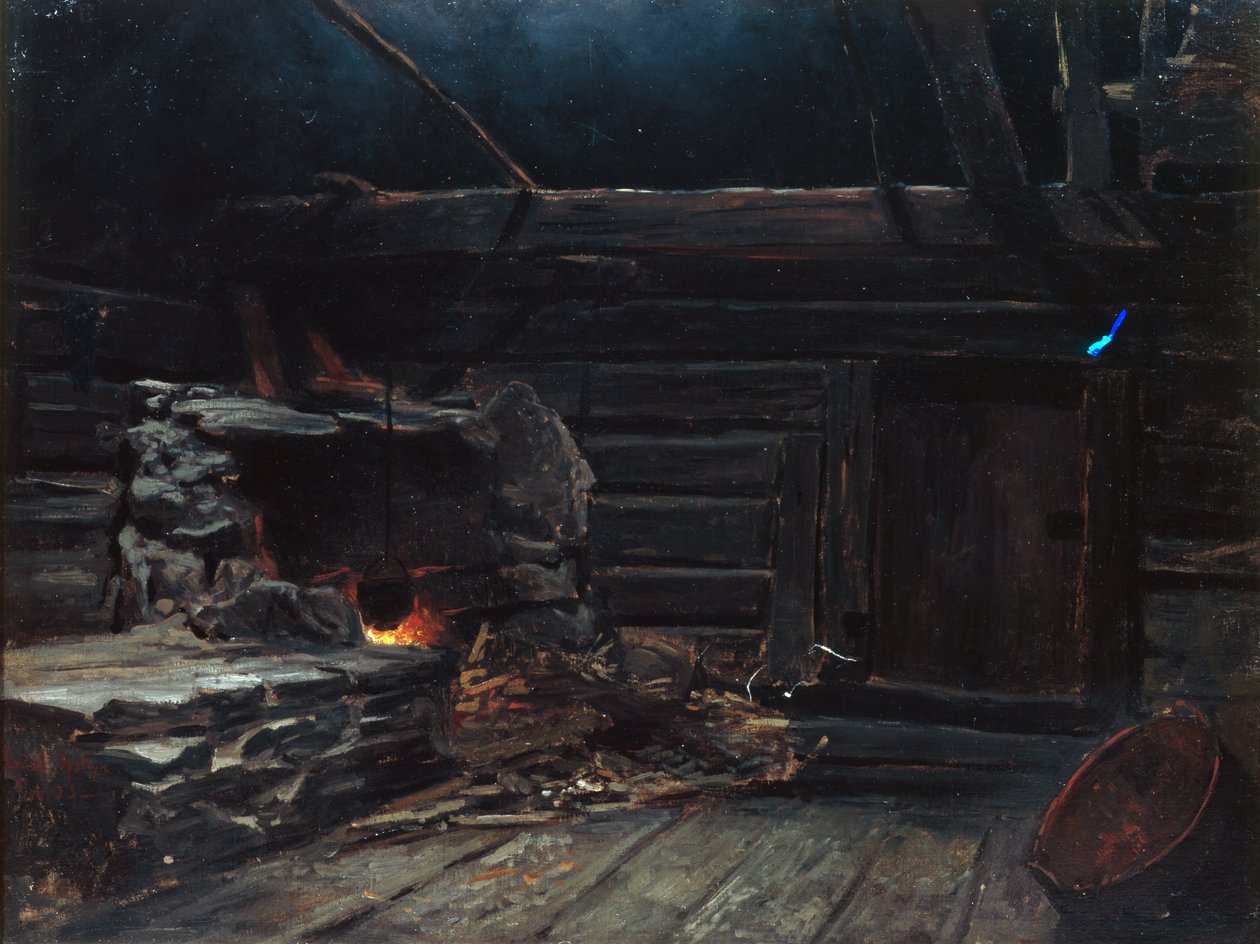 Røkovnstue, oppstryn av Otto Ludvig Sinding