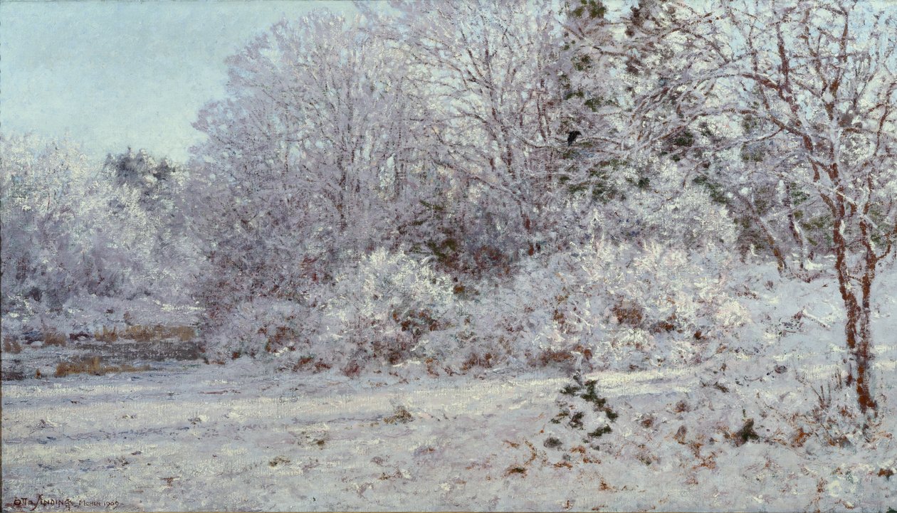 Snø i München av Otto Ludvig Sinding