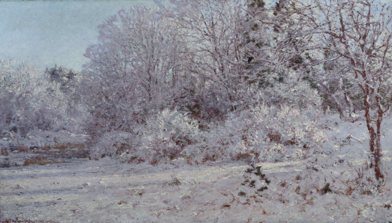 Snø i München av Otto Ludvig Sinding