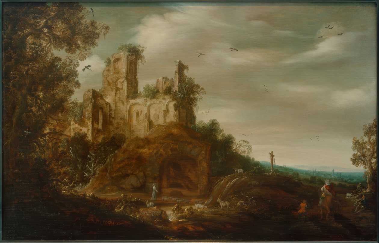 landskap av Otto Marseus  van Schrieck