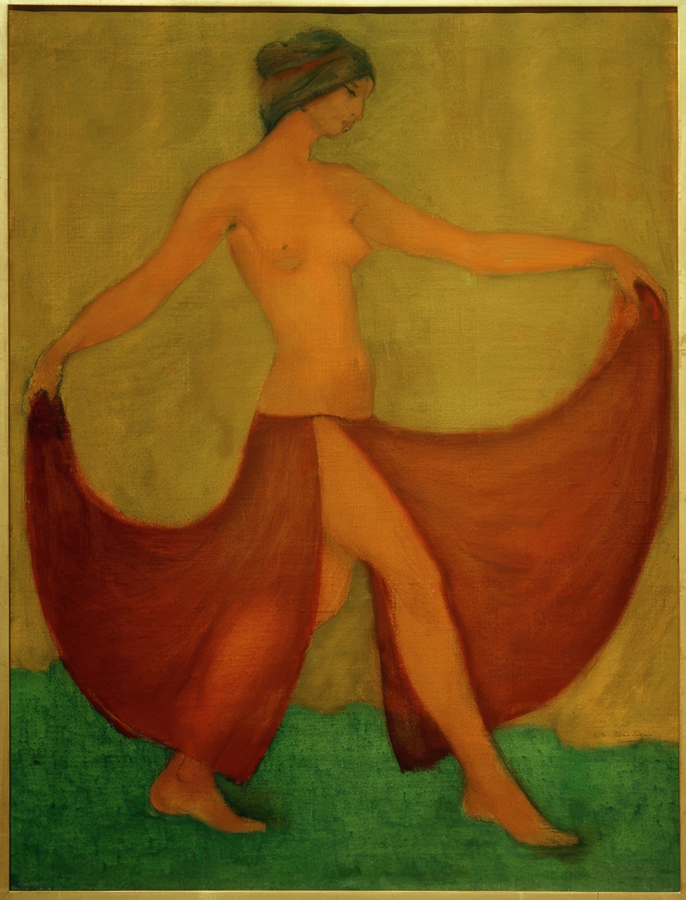Danser (Maschka) av Otto Mueller